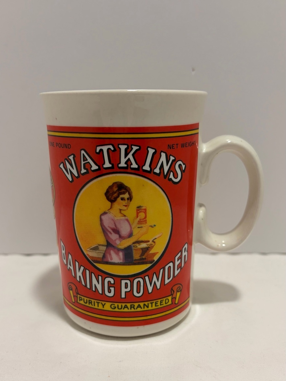 Vintage Watkins Baking Powder Logo Mug - 1992 Heritage Collection NEW